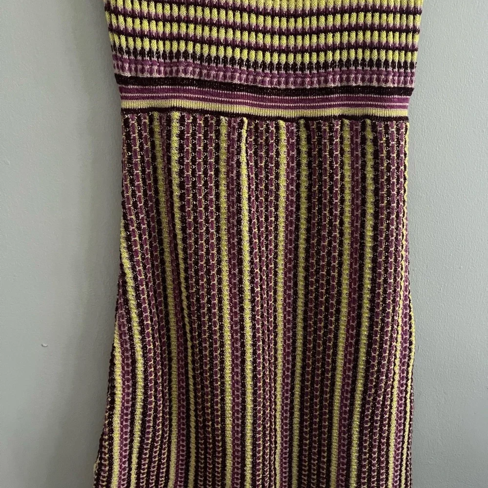 Free People Mixed Striped Knit dress size medium - Picture 4 of 11